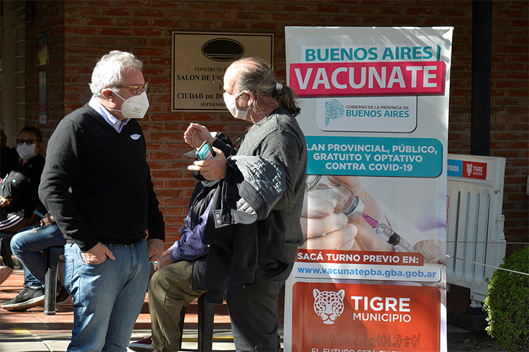 Julio Zamora: “Estamos próximos a abrir un nuevo centro de vacunación contra COVID-19 en Troncos del Talar para brindarle mayor comodidad a los vecinos”  