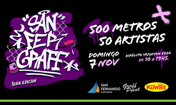 Este domingo: 50 artistas de graffitti en vivo, en la primera edición de “San Fer Graff”