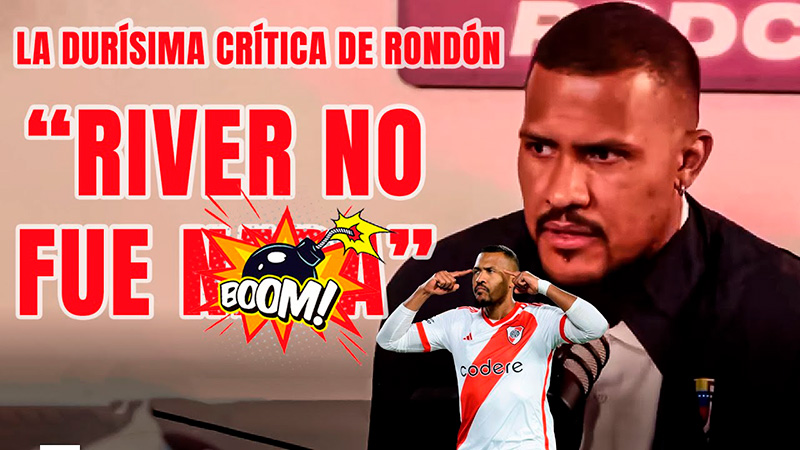 Salomón Rondón despreció a River Plate